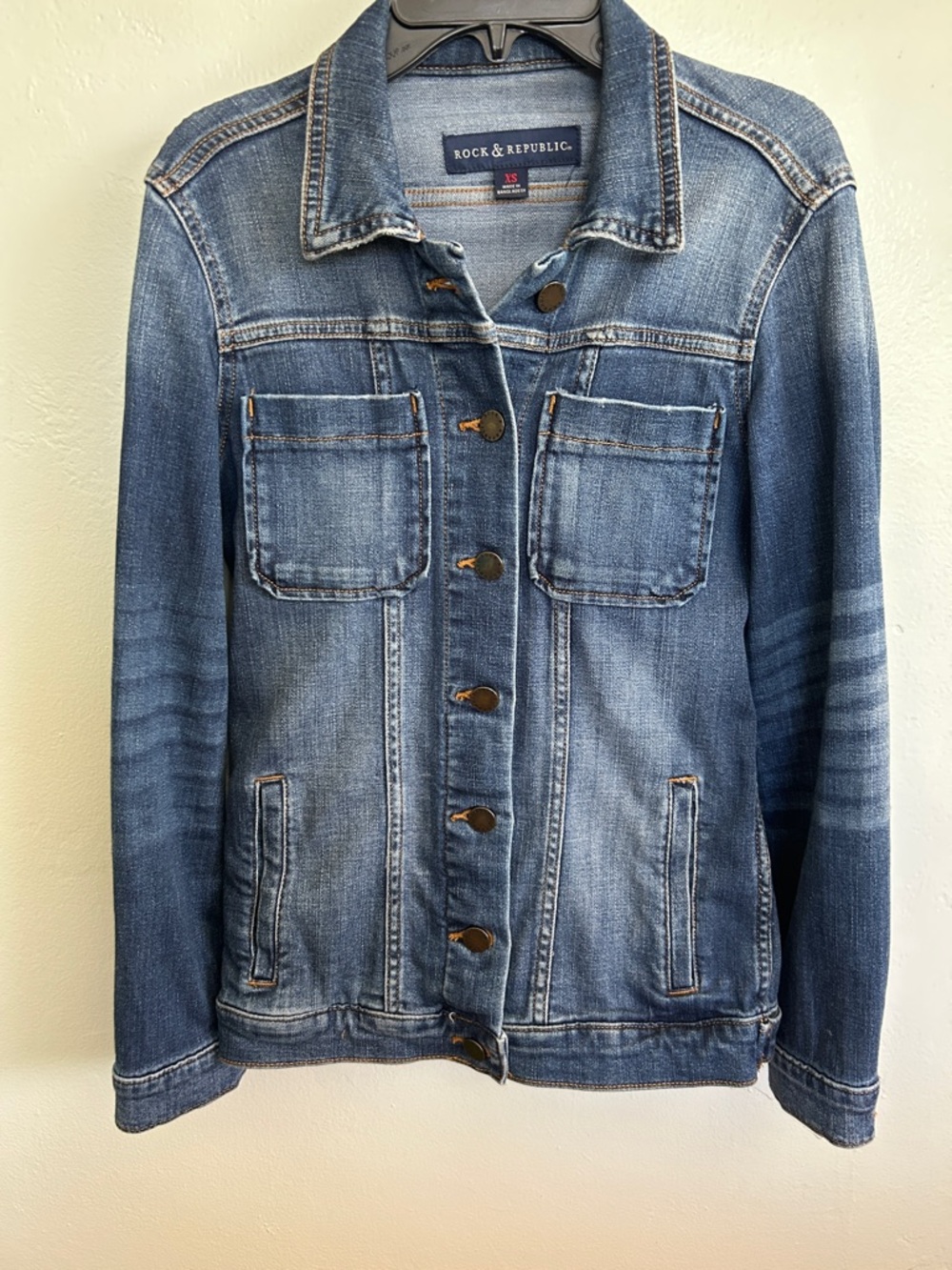 Rock & Republic Blue Denim Ladies Jean Jacket